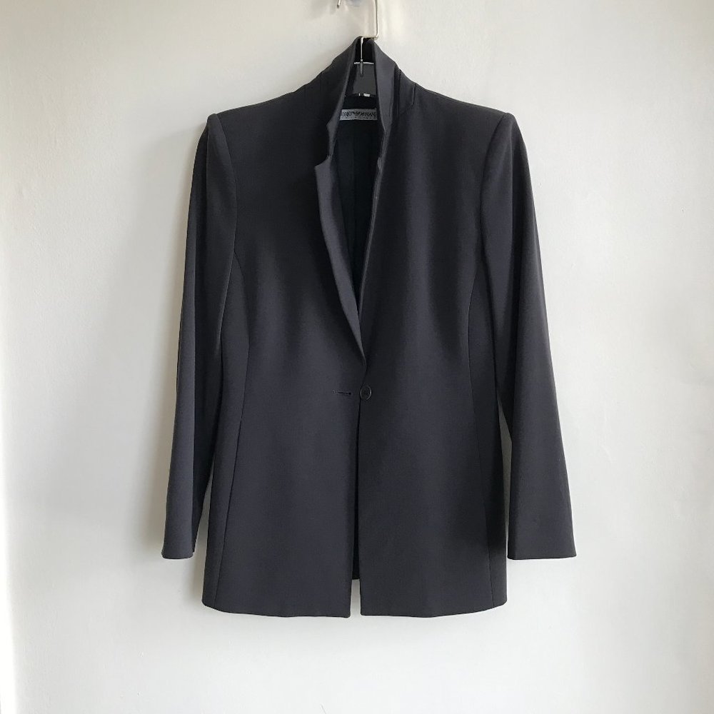 Vintage Emporio Armani blazer mushroom dark gray 6 - Picture 10 of 11